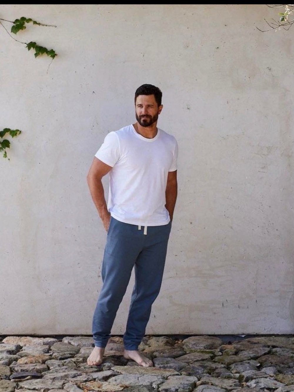Coyuchi Slate Blue Men's Jogger Sweatpants - Picture 7 of 8